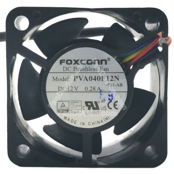 Foxconn PVA040F12N DC 12V 0.28A 4020 Brushless PWM Axial Cooling Fan