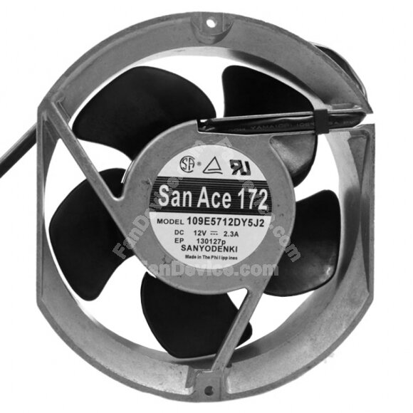 Sanyo Denki 109E5712DY5J2 DC 12V 2.3A 2 Wires / 3 Wires Cooling Fan
