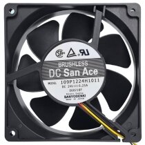 Sanyo Denki 109P1224H1011 DC 24V 0.25A 3 Wires Axial Cooling Fan