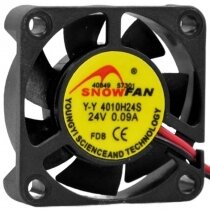 SNOWFAN Y-Y 4010H24S DC 24V 0.09A 2 Wires Axial Cooling Fan