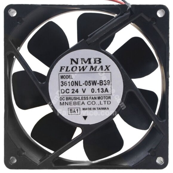 NMB 3610NL-05W-B39 DC 24V 0.13A Brushless Axial Cooling Fan
