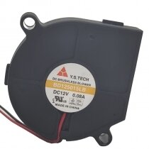 Y.S.TECH BD125015LB DC 12V 0.08A 2 Wires Brushless Blower Cooling Fan