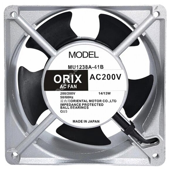 ORIX MU1238A-41B AC 200V 14/13W Ball Bearing Impedance Protected Axial Cooling Fan