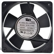 Tiger S125-2 HWB AC 230V 14/16W Impedance Protected Axial Cooling Fan