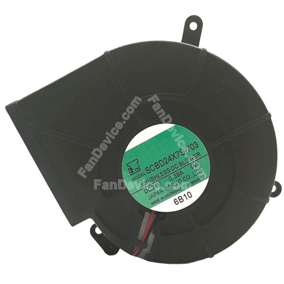 Servo SCBD24X7S-703 DC 24V 0.38A 9W DC Brushless Blower Cooling Fan