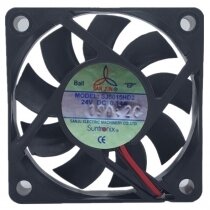 SAN JUN SJ6015HD2 DC 24V 0.14A 2 Wires Axial Cooling Fan