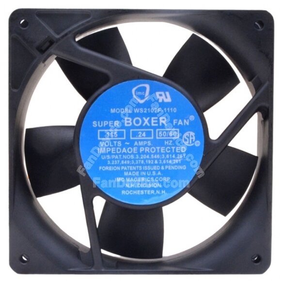 BOXER WS2107F-1110 AC 115V 0.24A Impedance Protected Axial Cooling Fan
