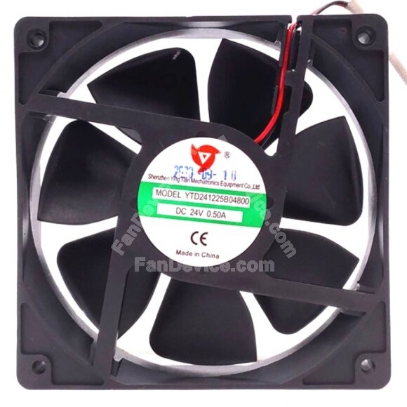 YINGTIAN YTD241225B04800 DC 24V 0.50A Axial Cooling Fan