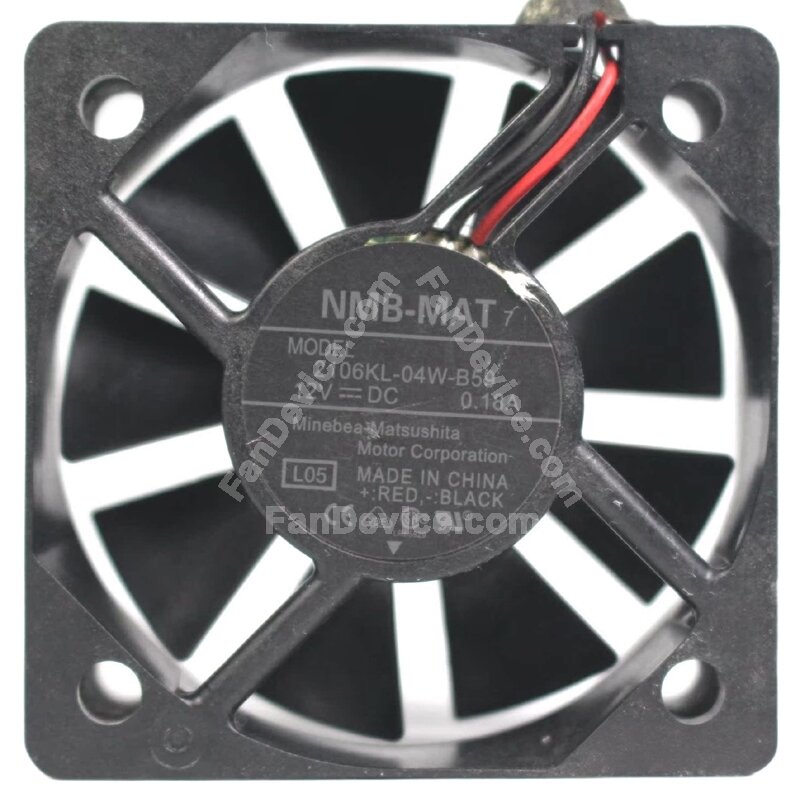 thumbnail image 2 of NMB 2404KL-04W-B59 12V 0.35A 6cm Ultra Thin DC Cooling Fan - New 2 of 4