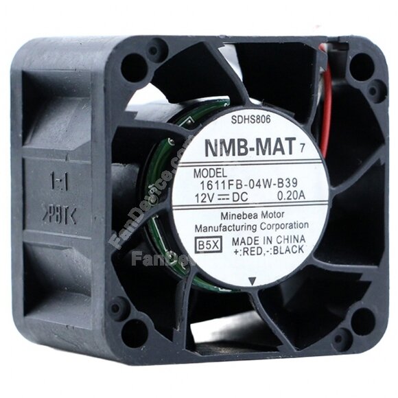 NMB-MAT 1611FB-04W-B39 DC 12V 0.20A 2 / 3 Wires 4028 Axial Cooling Fan