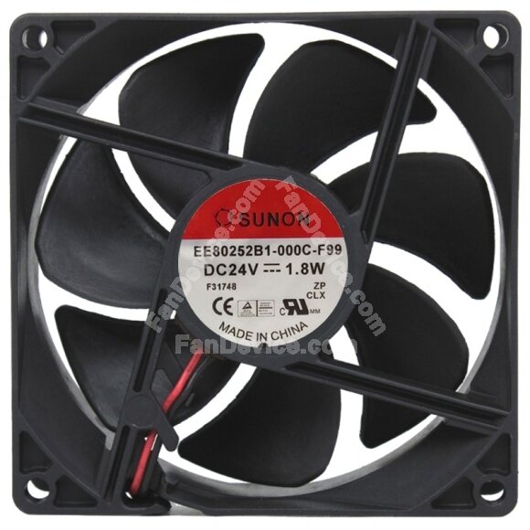 Sunon EE80252B1-000C-F99 DC 24V 1.8W Axial Cooling Fan