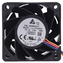 Delta FFR0612XHE DC 12V 3.30A 4 Wires 6038 PWM Axial Cooling Fan