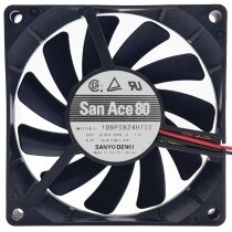 Sanyo Denki 109P0824H702 DC 24V 0.1A 2 Wires 8015 Axial Cooling Fan