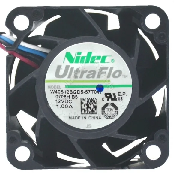 Nidec W40S12BGD5-57T047 DC 12V 1.00A 3 / 4 Wires Axial Cooling Fan