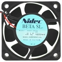 Nidec D06T-24TG 28 DC 24V 0.08Amp 2 Wires Axial Cooling Fan