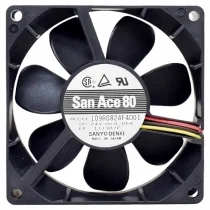 Sanyo 109R0824F4D01 DC 24V 0.06A 3 Wires Axial Cooling Fan