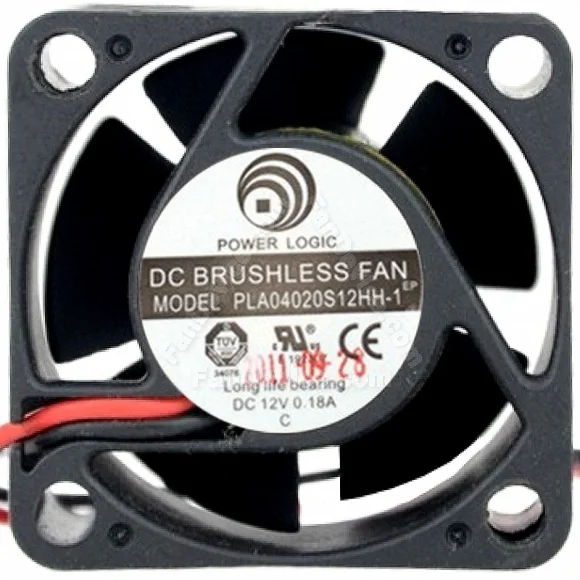POWER LOGIC PLA04020S12HH-1 12V 0.18A DC Brushless 2 Wires Cooling Fan