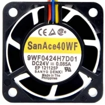 Sanyo 9WF0424H7D01 DC 24V 0.085A 3 Wires Axial Cooling Fan