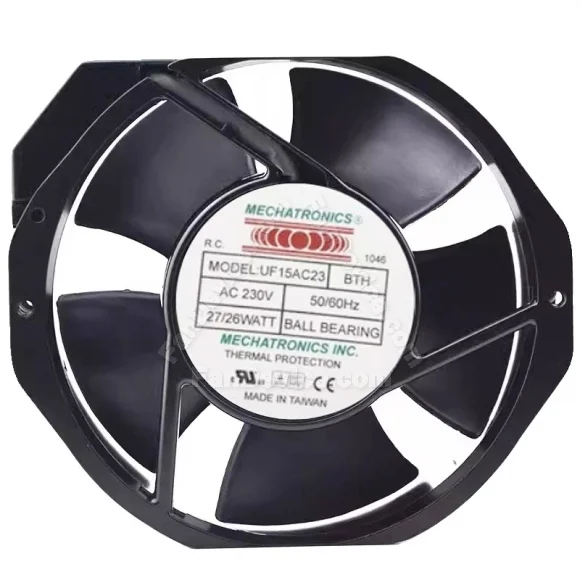 MECHATRONICS UF-15AC23 BTH 230V 27/26W 2 Wires Ball Bearing Cooling Fan