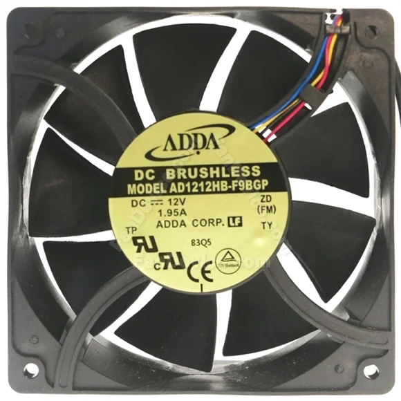 ADDA AD1212HB-F9BGP 12V 1.95A 4 Wires PWM Brushless Cooling Fan