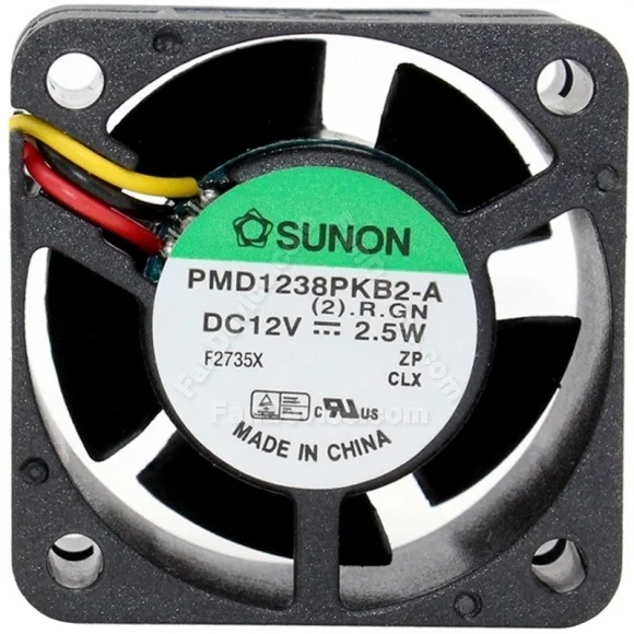 Sunon PMD1238PKB2-A DC 12V 2.5W 2 / 3 Wires Axial Cooling Fan