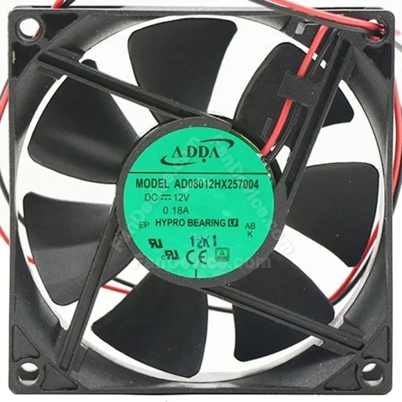 ADDA AD08012HX257004 12V 0.18A 2 / 3 Wires HYPRO Bearing Cooling Fan