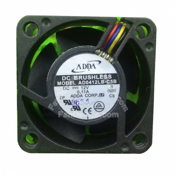ADDA AD0412LB-C5B DC 12V 0.11A 2 Wires / 3 Wires / 4 Wires Axial Cooling Fan