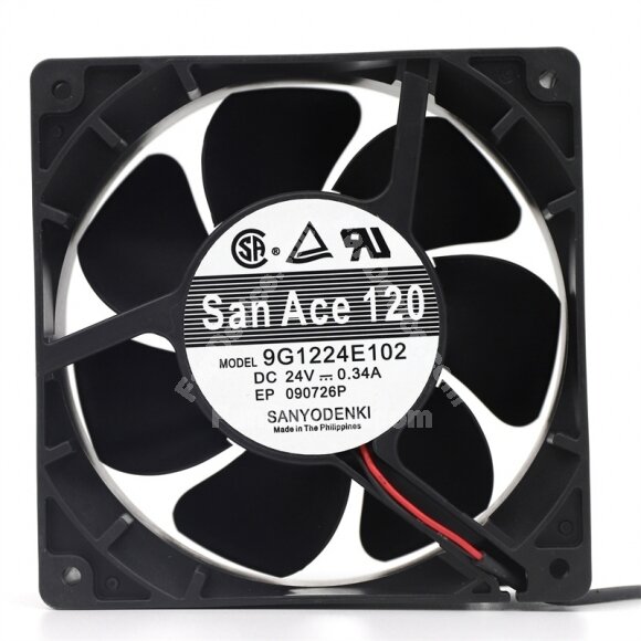 Sanyo Denki San Ace 120 9G1224E102 DC 12V 0.34A 2 Wires / 3 Wires / 4 Wires Axial Cooling Fan