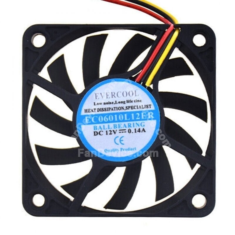 Ventilateur De Refroidissement Pour Ordinateur Portable - Modèle YSTECH FD126015LB - DC12V 0.14A 6015 - Neuf Avec Garantie 90 Jours