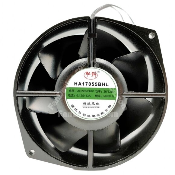 HK-OK HA17055BHL AC 220/240V 0.12/0.13A 26/32W Axial Cooling Fan