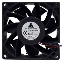 Delta FFB0912EHE DC 12V 1.5A 2 Wires / 3 Wires / 4 Wires Axial Cooling Fan