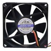 JAMICON JF0825B2UA-R DC 24V 0.21A 2 Wires / 3 Wires Axial Cooling Fan