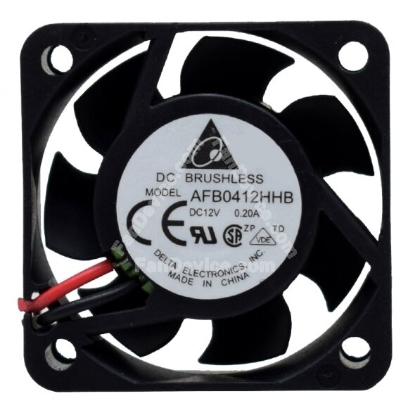 Delta AFB0412HHB DC 12V 0.20A 2 Wires / 3 Wires Axial Cooling Fan