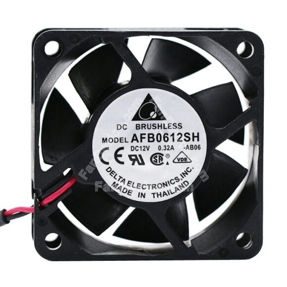 Delta AFB0612SH DC 12V 0.32A 2 Wires / 3 Wires / 4 Wires Axial Cooling Fan