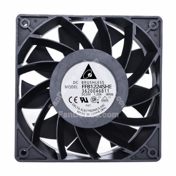 Delta FFB1224SHE DC 24V 1.20A 2 Wires / 3 Wires Axial Cooling Fan