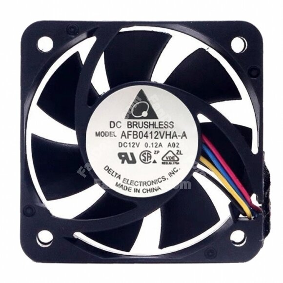 Delta AFB0412VHA-A DC 12V 0.12A 2 Wires / 3 Wires / 4 Wires Axial Cooling Fan