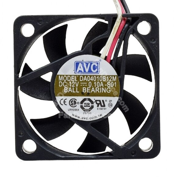 AVC DA04010B12M DC 12V 0.10A 4010 Axial Ball Bearing Cooling Fan