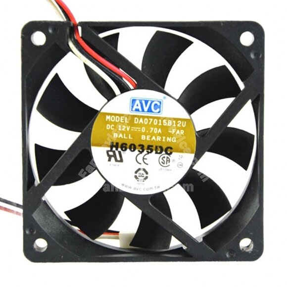 AVC DA07015B12U DC 12V 0.70A 7015 Axial Ball Bearing Cooling Fan