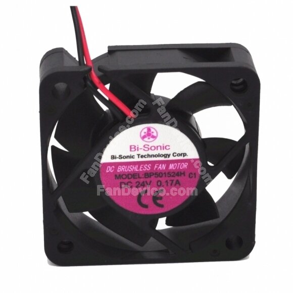 Bi-Sonic BP501524H DC 24V 0.17A 2 Wires Axial Cooling Fan