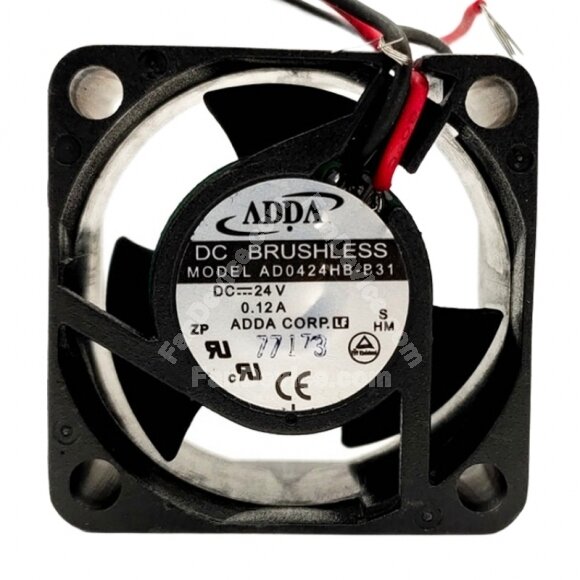 ADDA AD0424HB-B31 DC 24V 0.12A 2 Wires Axial Cooling Fan