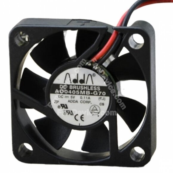 ADDA AD0405MB-G70 DC 5V 0.11A 2 Wires / 3 Wires Axial Cooling Fan