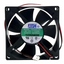 AVC C8025S12M DC 12V 0.25A 2 Wires / 3 Wires / 4 Wires Axial Cooling Fan