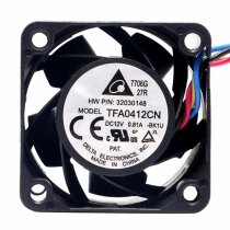 Delta TFA0412CN DC 12V 0.81A 2 Wires / 3 Wires / 4 Wires Axial Cooling Fan
