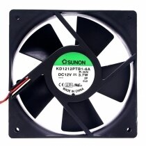 Sunon KD1212PTB1-6A R.GN DC 12V 3.7W 2 Wires / 3 Wires / 4 Wires Axial Cooling Fan