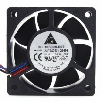 Delta AFB0612HH DC 12V 0.25A 2 Wires / 3 Wires Axial Cooling Fan