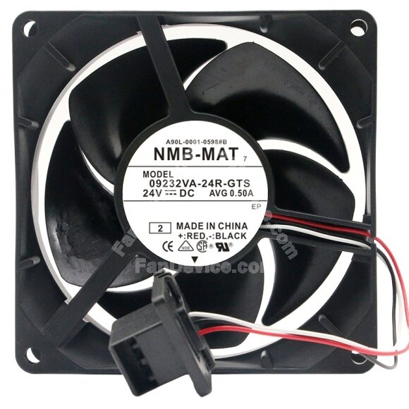 NMB-MAT 09232VA-24R-GTS DC 24V 0.50A 9232 Axial Cooling Fan