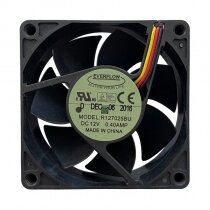 EVERFLOW R127025BU DC 12V 0.40A 3 Wires / 4 Wires Axial Cooling Fan