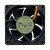 EVERFLOW R127025BU DC 12V 0.40A 3 Wires / 4 Wires Axial Cooling Fan