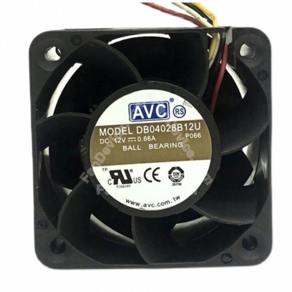 AVC DB04028B12U DC 12V 0.66A 2 Wires / 3 Wires / 4 Wires Axial Cooling Fan