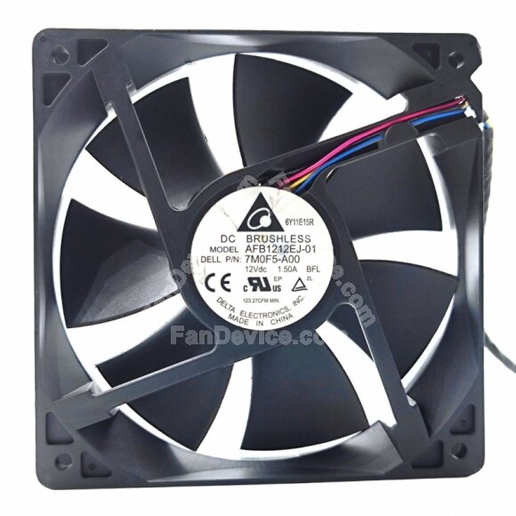Delta AFB1212EJ-01 DC 12V 1.50A 12025 Axial Brushless Cooling Fan